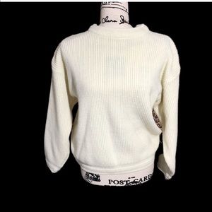 Vintage TJW Off White Crewneck Sweater